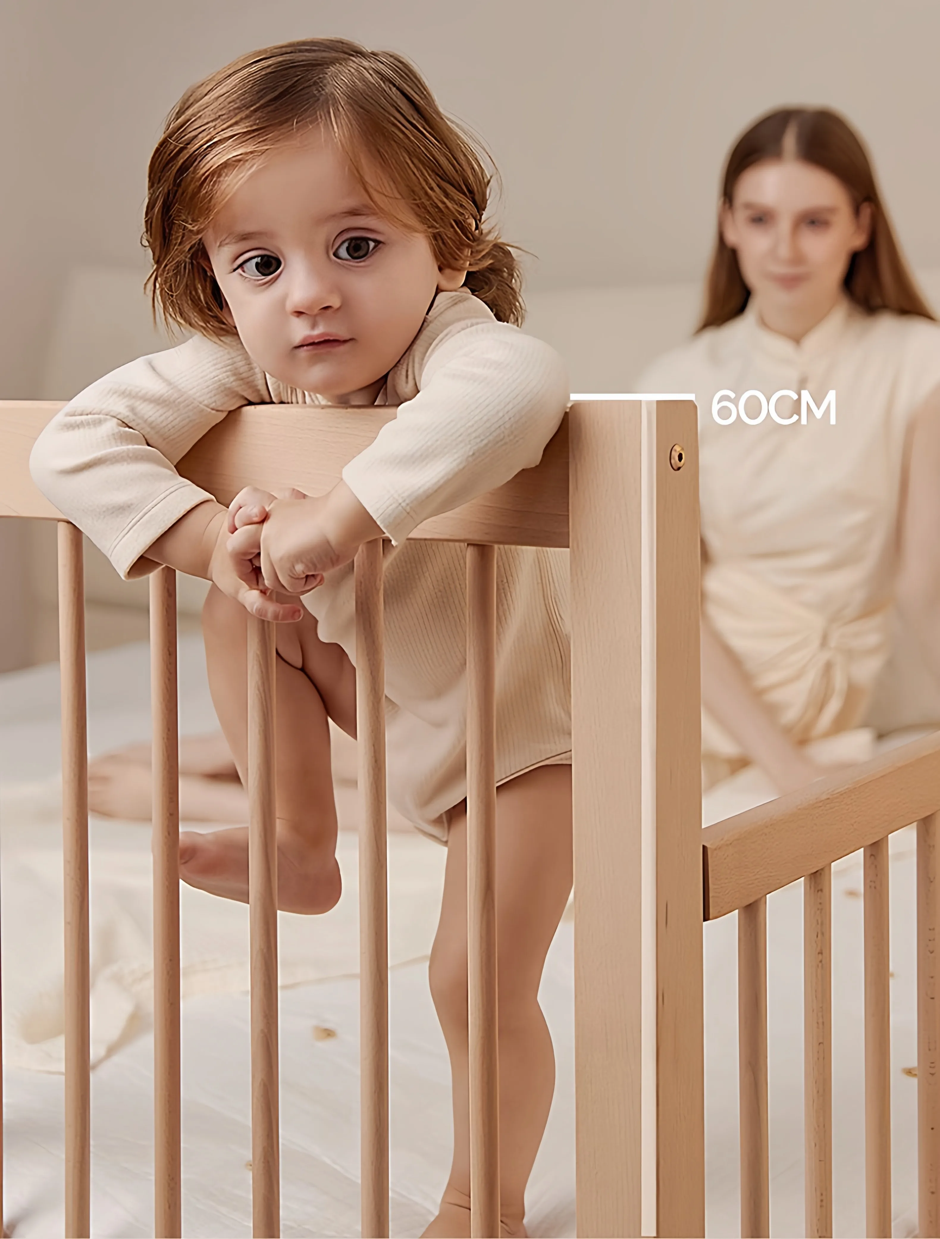 Splicing Bed Baby Child Newborn Widening Bedside Can Be Customized Solid Wood Guardrail Heightening Seamless Mother and Baby