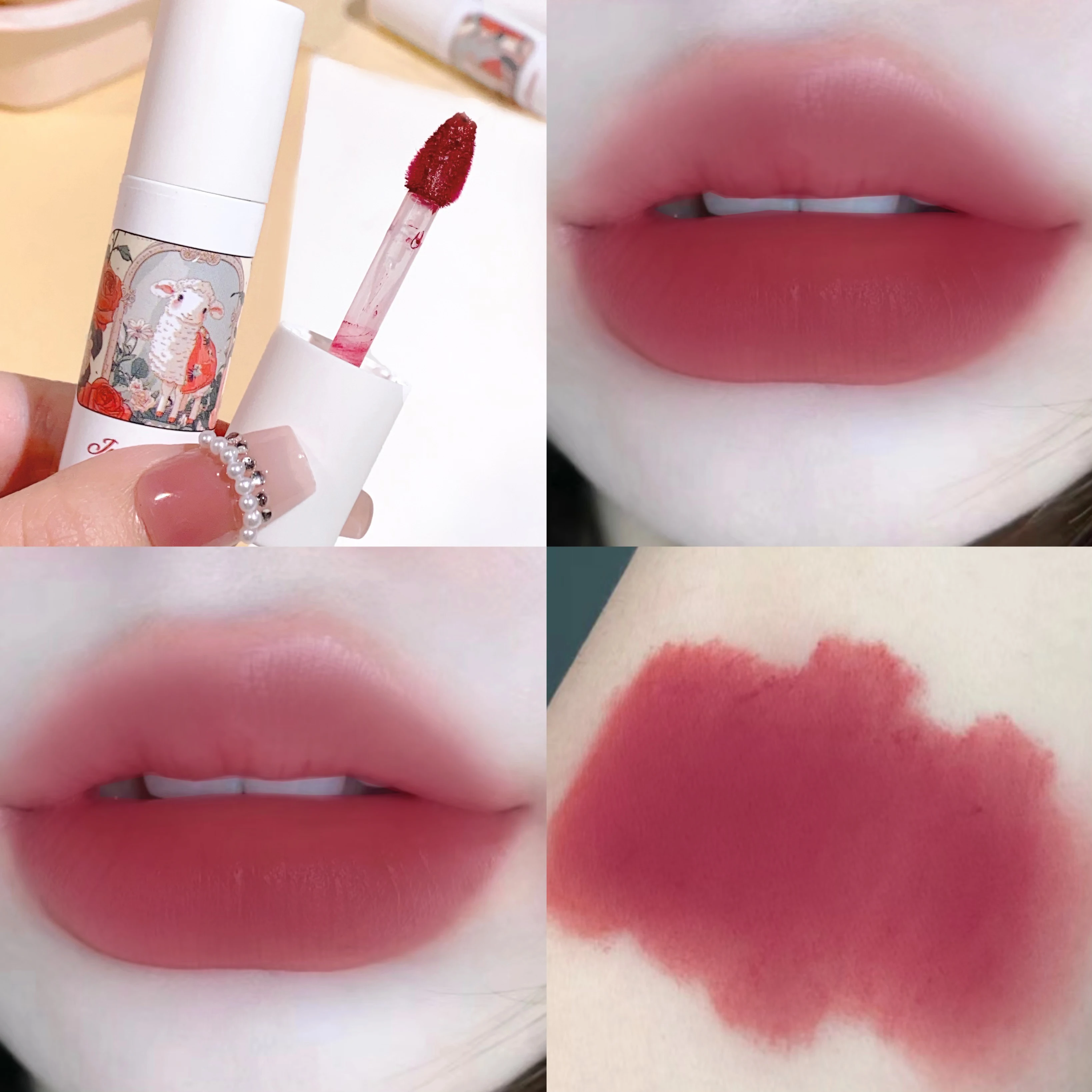 Secret Garden Lip Mud Velvet Matted Face Lipstick Don't easily stick to the cup Matte Soft Mist Lip Glaze Whitening Students