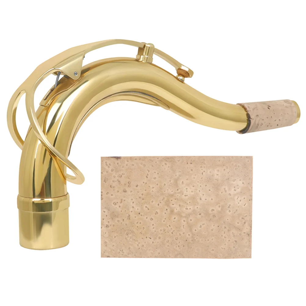 

1 set Brass Saxophone Sax Neck Replacement Tube Replacement Kit for Tenor Accessories Cork Bend Alto Compatible Parts