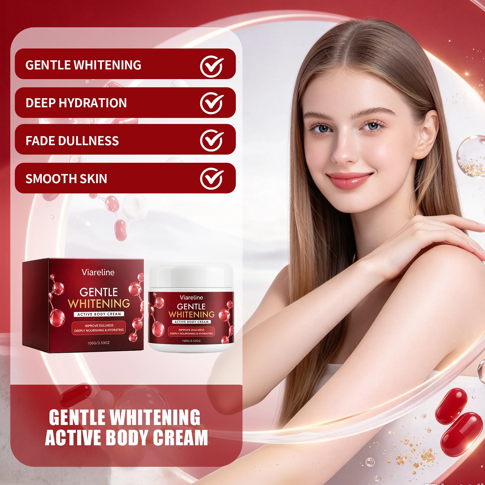 Brightening Body Moisturize Cream Deep Hydrating Smooth Rough Skin For Elbows Knees Underarms Revitalize Dull Complexion Lotion