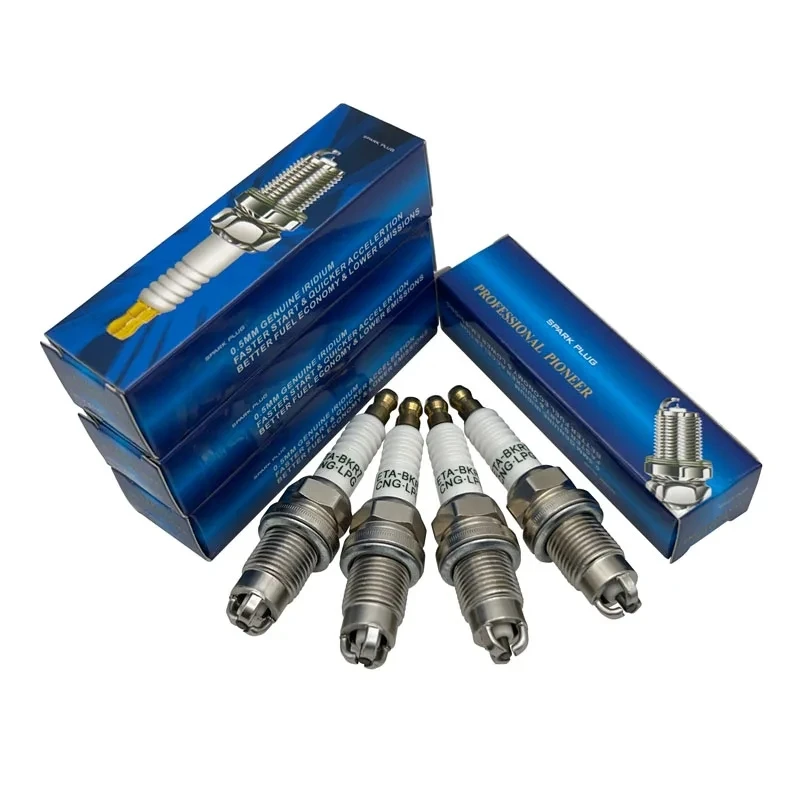 4 szt. 3-elektrodowe świec zapłonowych LPG CNG LNG ETA-BKR7-CNG DO IK20TT VK20 BKR6EIX PFR7B-D BKR7EIX BKR-GAS LPG1 IFR7F-4D BKUR6ET-10