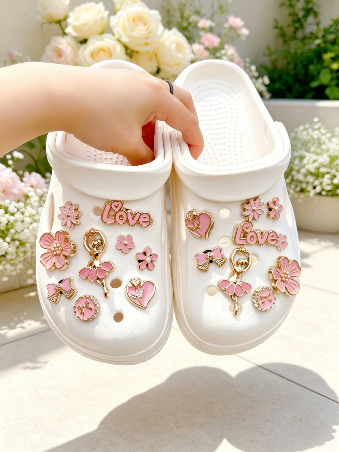 18-piece shoe decoration DIY casual shoe decoration - An interesting and versatile way to personalize your footwear