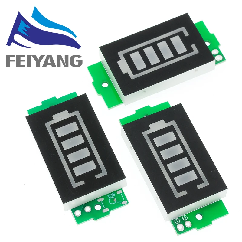 1s 2s 3s 4S único 3.7v módulo indicador de capacidade da bateria de lítio 4.2v display azul testador de energia da bateria do veículo elétrico li-ion