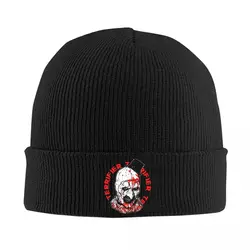 Terrifier Art The Clown Hats Autumn Winter Beanies Warm Horror Movie Caps Unisex Knitted Hat