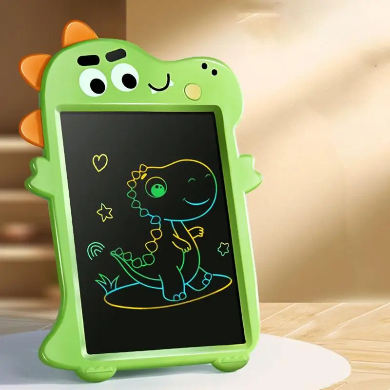 Crianças doodle placa dos desenhos animados lcd prancheta 10 polegadas engraçado lcd placa de memorando multifuncional desenho prática almofada para a escola em casa