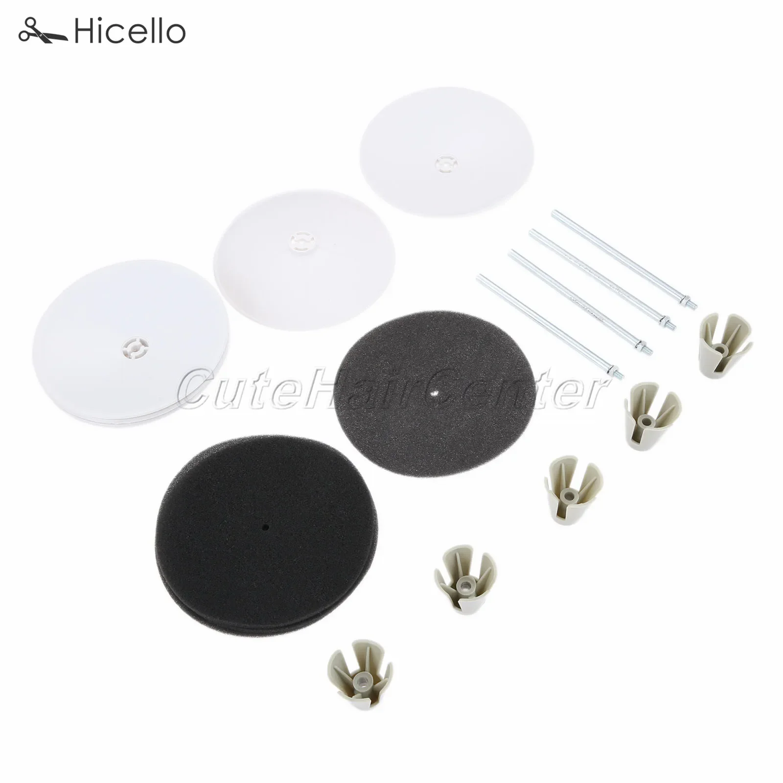 4pcs/kit Industrial Sewing Machine Spool Thread Stand Tray Accessories Overlocker Wire tray Pole Line Claw Sponger cone Hicello