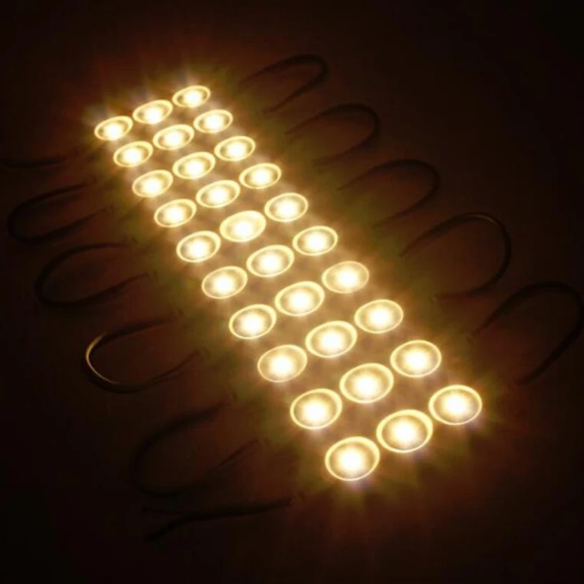 Modul Lampu TV Mini LED DC 12V 5050 3LED Modul Tahan Air Lampu Iklan Desain Lampu Lebih Terang