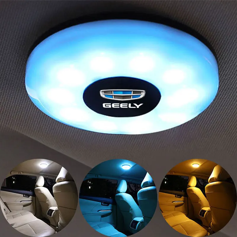 LED 자동차 뒷좌석 천장 조명 키트, 차량 램프 인테리어 독서 조명 액세서리, Geely geometry C Emgrand Coolray X6 GS