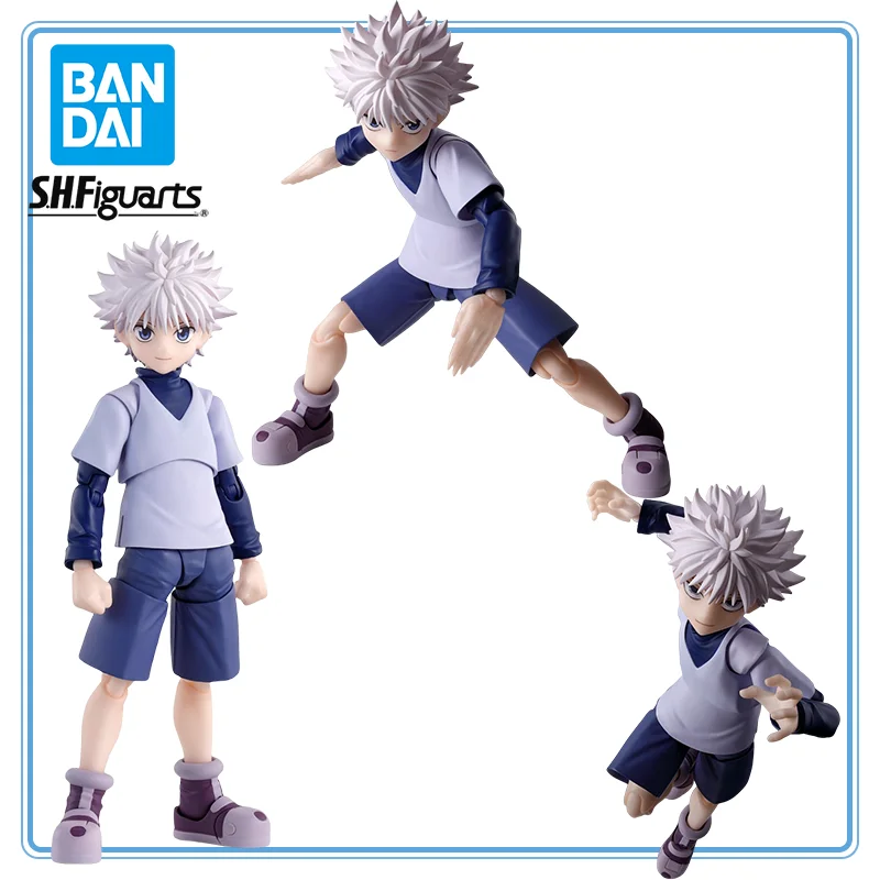 

BANDAI SPIRITS S.H.Figuarts Original Hunter Hunter Killua Zoldyck Anime Cartoon Garage Kit Action Figure Gifts Toys Model