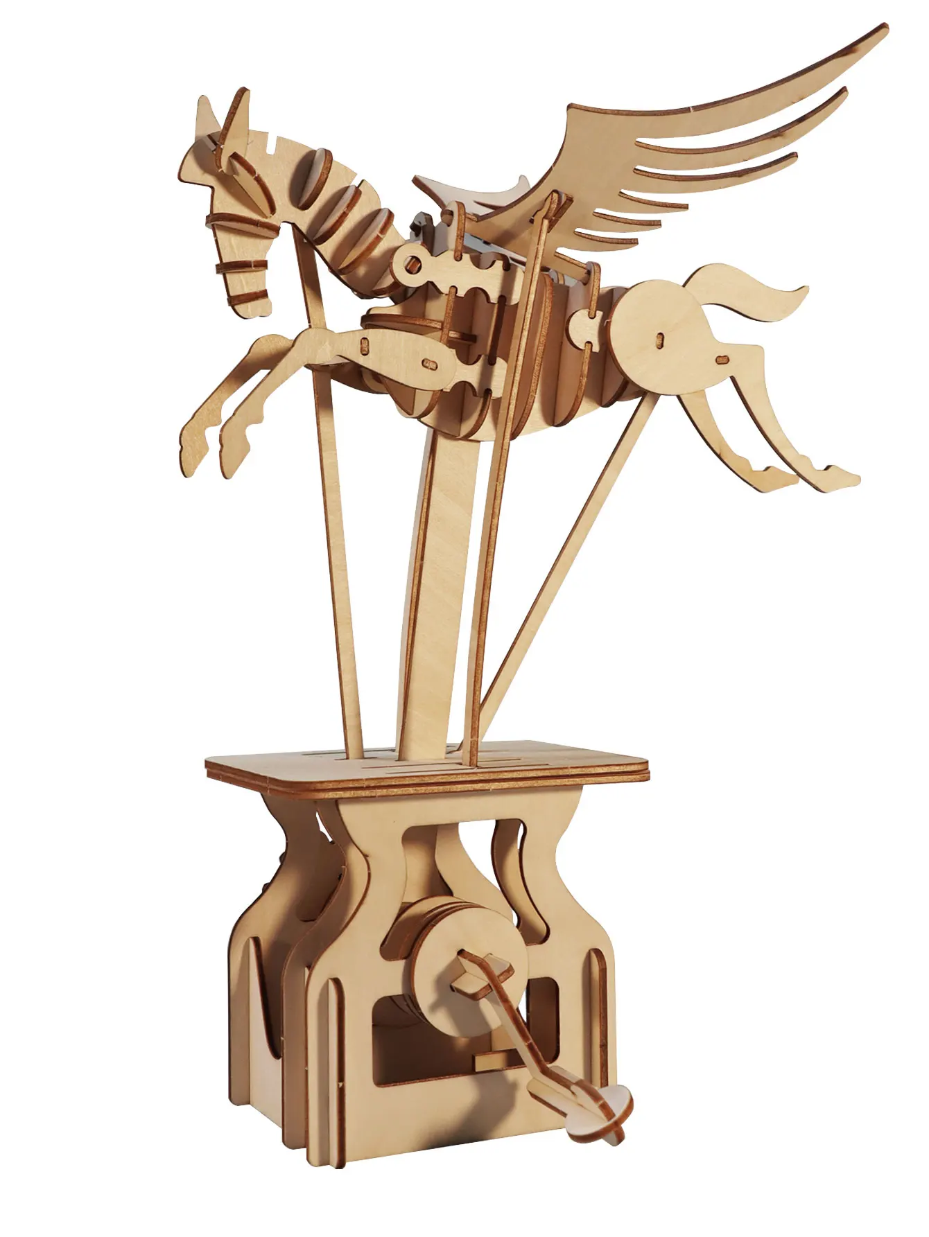 木製の3Dペガスパズル,手作りの工芸品,アセンブリキット,クリエイティブな装飾,誕生日,クリスマスプレゼント