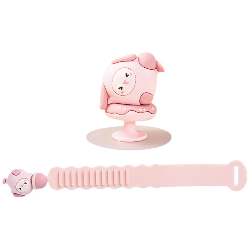 

2pcs Silicone Toilet Seat Lifter Universal Fit Touch Free Hygienic Durable Easy Clean Lightweight Cartoon Bunny Design Bathroom