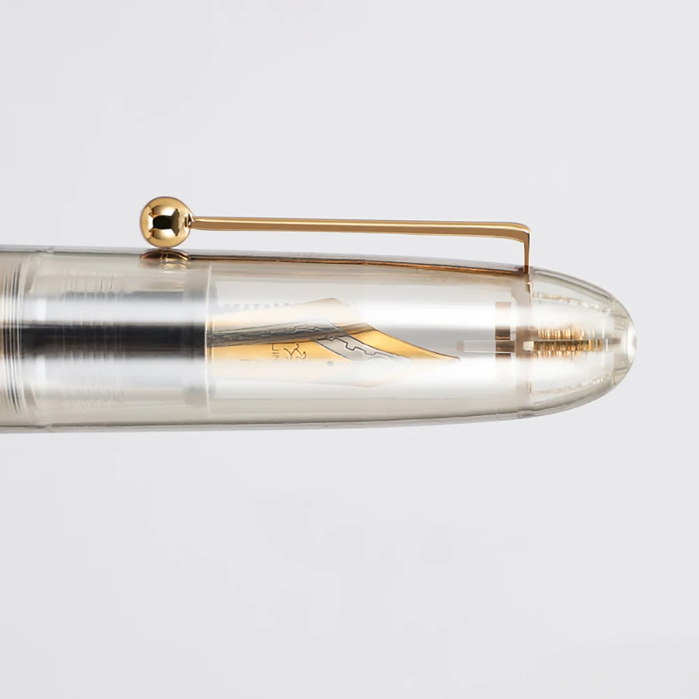 Jinhao 9019 dadao Füll federhalter #8 extra feine/feine/mittlere Feder, großer Harz-Schreibstift mit großem Konverter – Detail 5