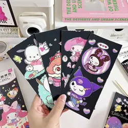 New Sanrio Kuromi MyMelody DIY Fun Graffiti Scratching Book Cartoon Children's  Creative Student Sparkling Scratching Painting