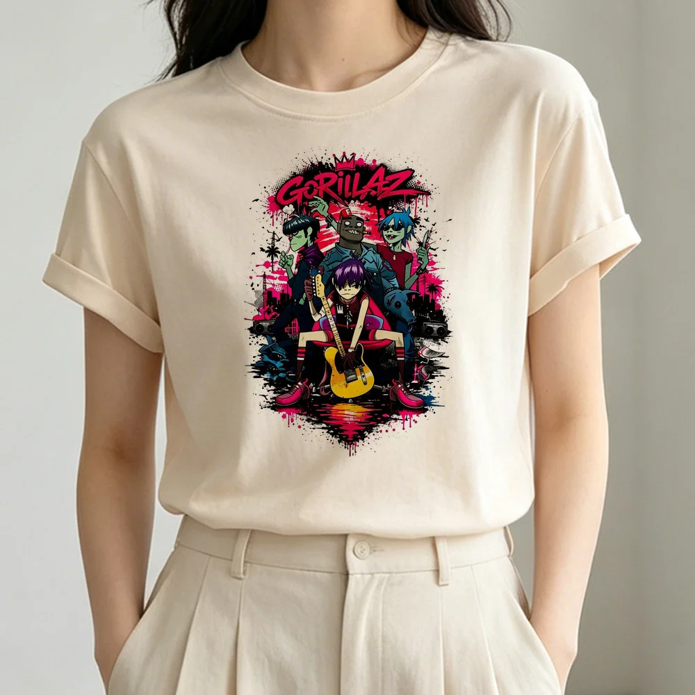 Gorillaz shirt shoujo gothic cutecore funny t-shirt jojifuku summer dollette Retro graphic