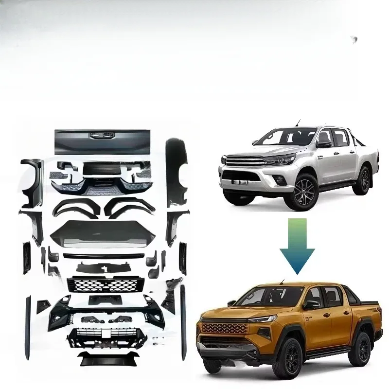 High Quality Travo Style Facelift Body Kit Exterior Upgrade Accessories Fit For Hilux 2012 Update To 2026 Model Includes Front R