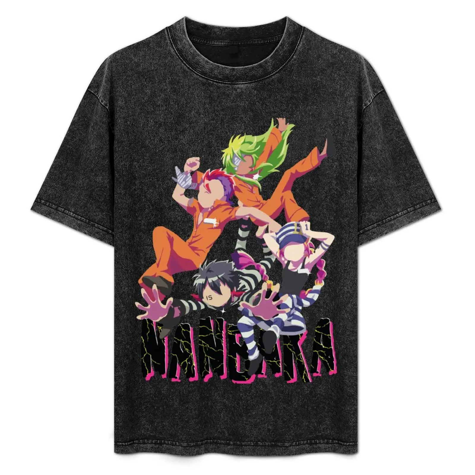 Nanbaka T-Shirt Work Short Sleeve Cotton Top