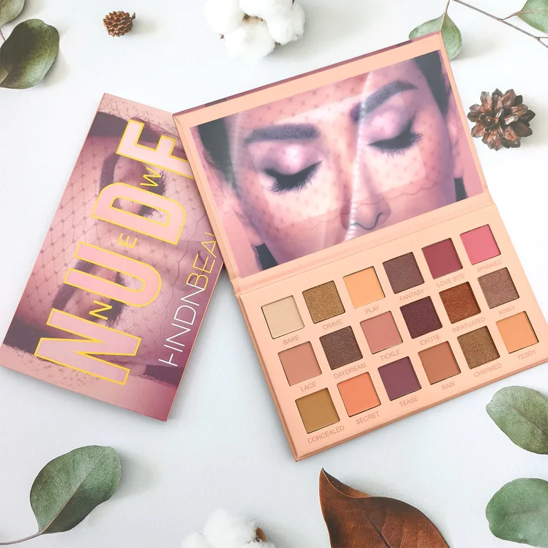 Paleta Cieni do Powiek 18 Kolorów, Efekt Flash, Makijaż, Paleta Matowych Cieni do Powiek, Zestaw do Makijażu Nude, Puder Kosmetyczny, Pigment, Neon — zdjęcie 3