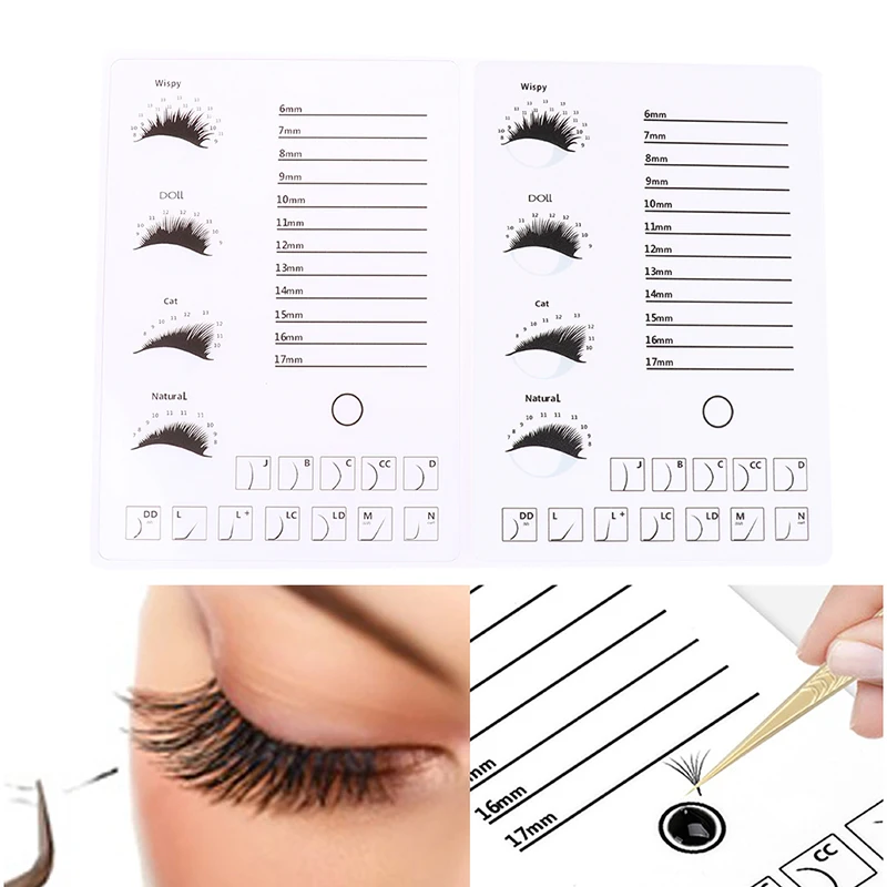 1PCS Eyelash Pad Acrylic Lashes Holder Pad Individual Eyelash Tablet Makeup Tools Makeup Palette Lash Extension Acrylic Board