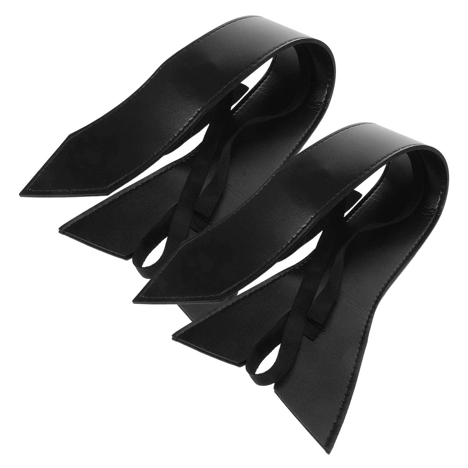 

2pcs Pu Sword Bag Thickened Durable Adjustable Shoulder Strap Portable Long Swords Storage Cover Protective Carry Case