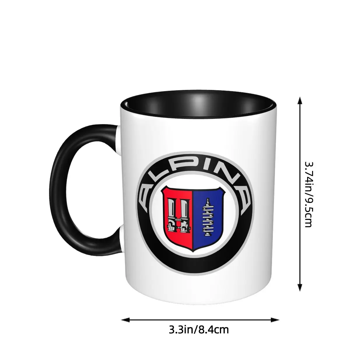 

Кружка с логотипом классического автомобиля Alpina, забавные керамические кофейные чашки, чайные кружки, чашка для молока, посуда для напитков, подарок для женщины и мужчины