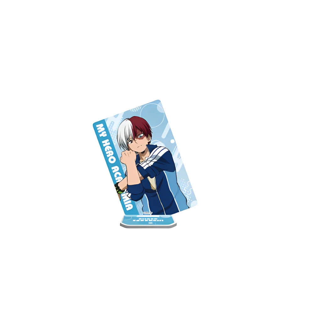 My Hero Academia Anime Acrylic Stand Keychain 2026 New Izuku Bakugo Shoto Q Version Desktop Decor Custom Pattern