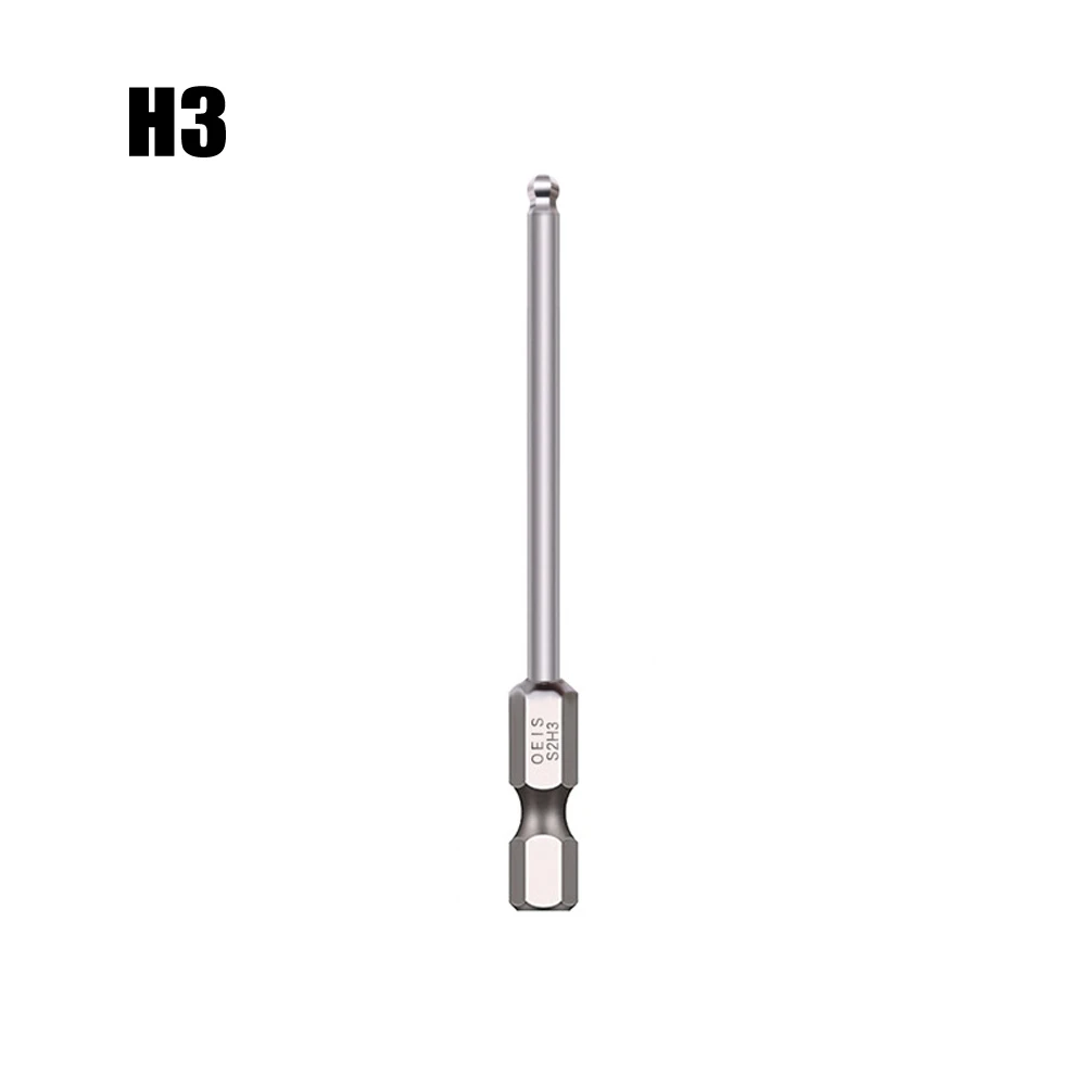 Efficient Magnetic Hex Bit Screwdriver 75mm Long Ball End Metric Driver Bit for Automotive and Home Improvement Projects