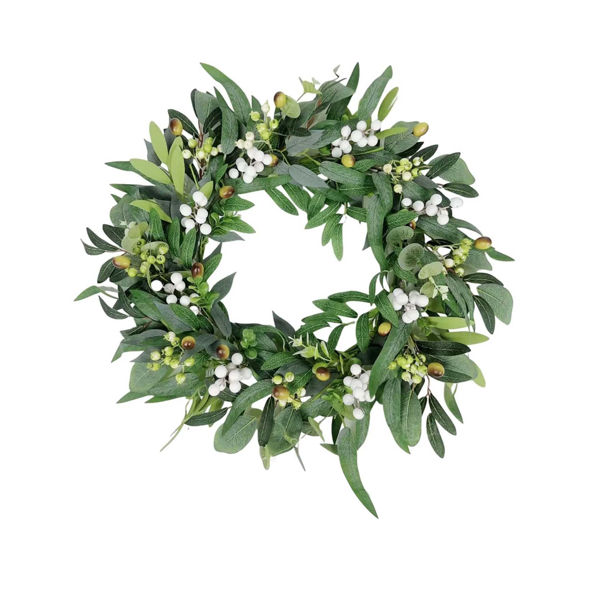 Guirnaldas de Hojas de Olivo de Primavera, Decoración Creativa Artificial para Colgar, Guirnalda Verde para el Hogar, Casa de Campo, Interior y Exterior