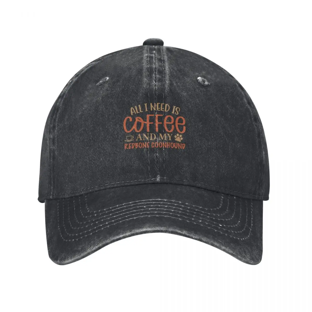 

All I Need is Coffee and My Redbone Coonhound - Dog Baseball Cap Dropshipping Rugby Thermal Visor Men's Women's