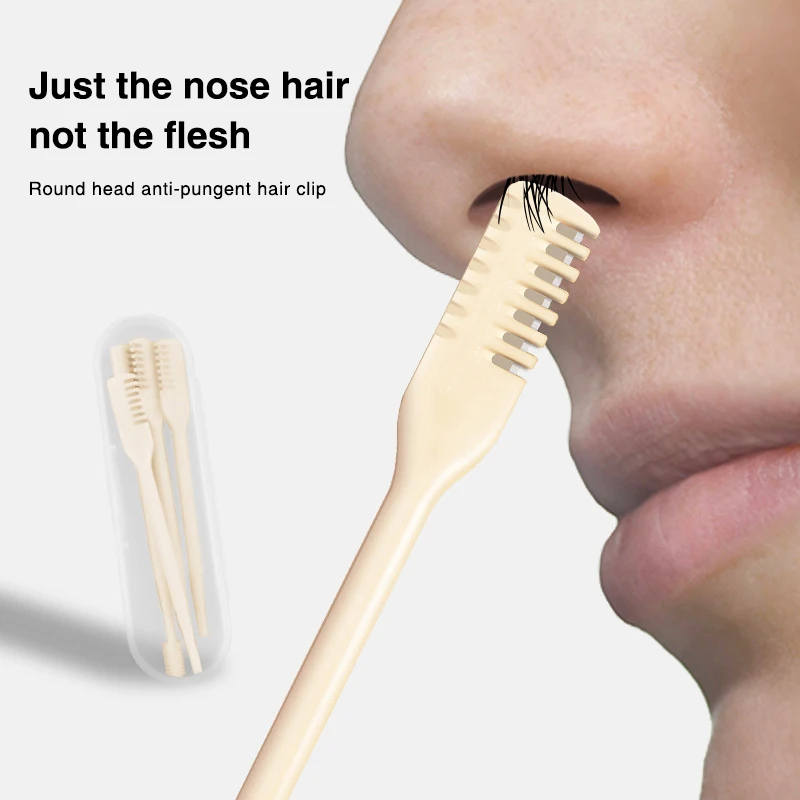 Ear and Nose Hair Knife 360 Degree Rotating Personal Care Tool Nostril Cleaner Portable Nose Hair Trimmer for Men and Women