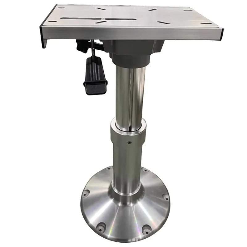 Aluminum Alloy Durable Hydraulic Air Ride 13''-18'' Adjustable Seat Pedestal for Marine Boat Yacht