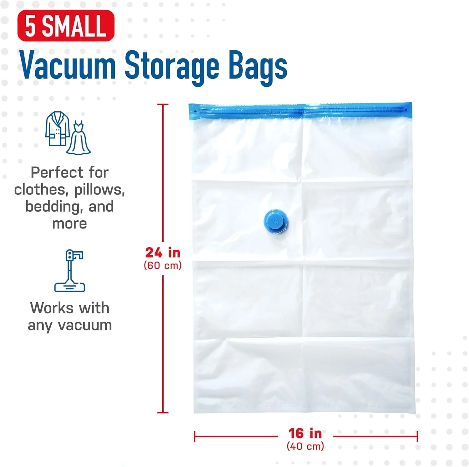 Electric Pump Vacuum Storage Bags, Space Saver