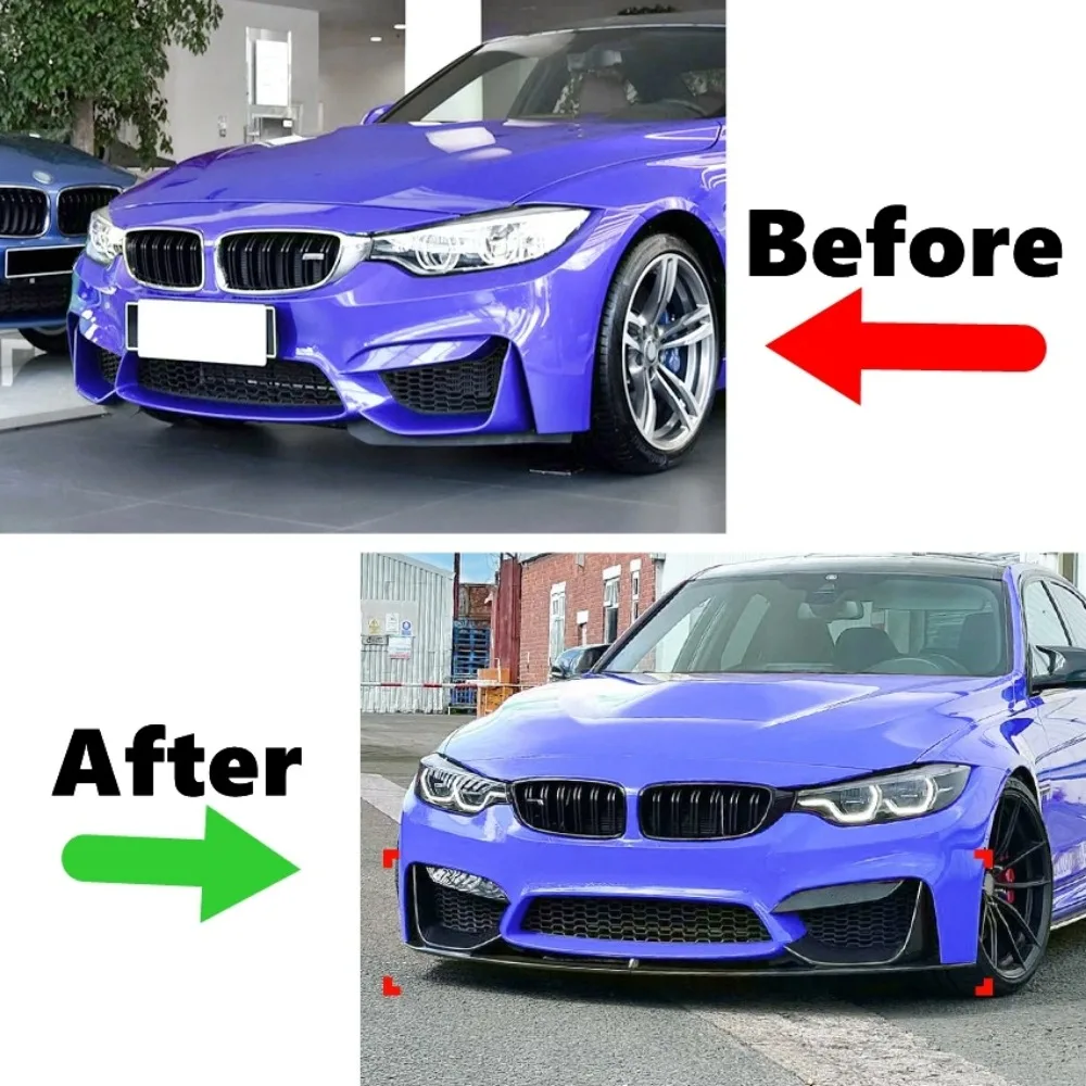 

Front Bumper Lip Spoiler Splitter For BMW 3 Series 4 Series M3 M4 F80 F81 F82 F83 2015-2020 Diffuser Body kits Styling