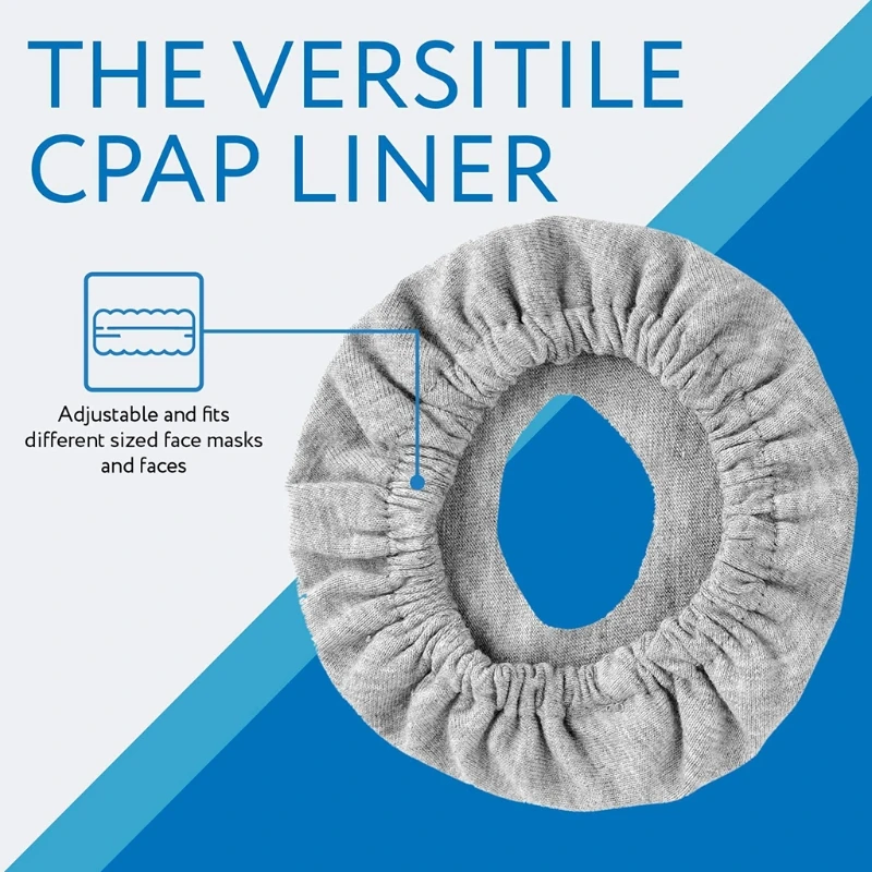 4 piezas de revestimientos de máscara CPAP de cara completa Cubiertas de máscara CPAP reutilizables Cubiertas de algodón suave