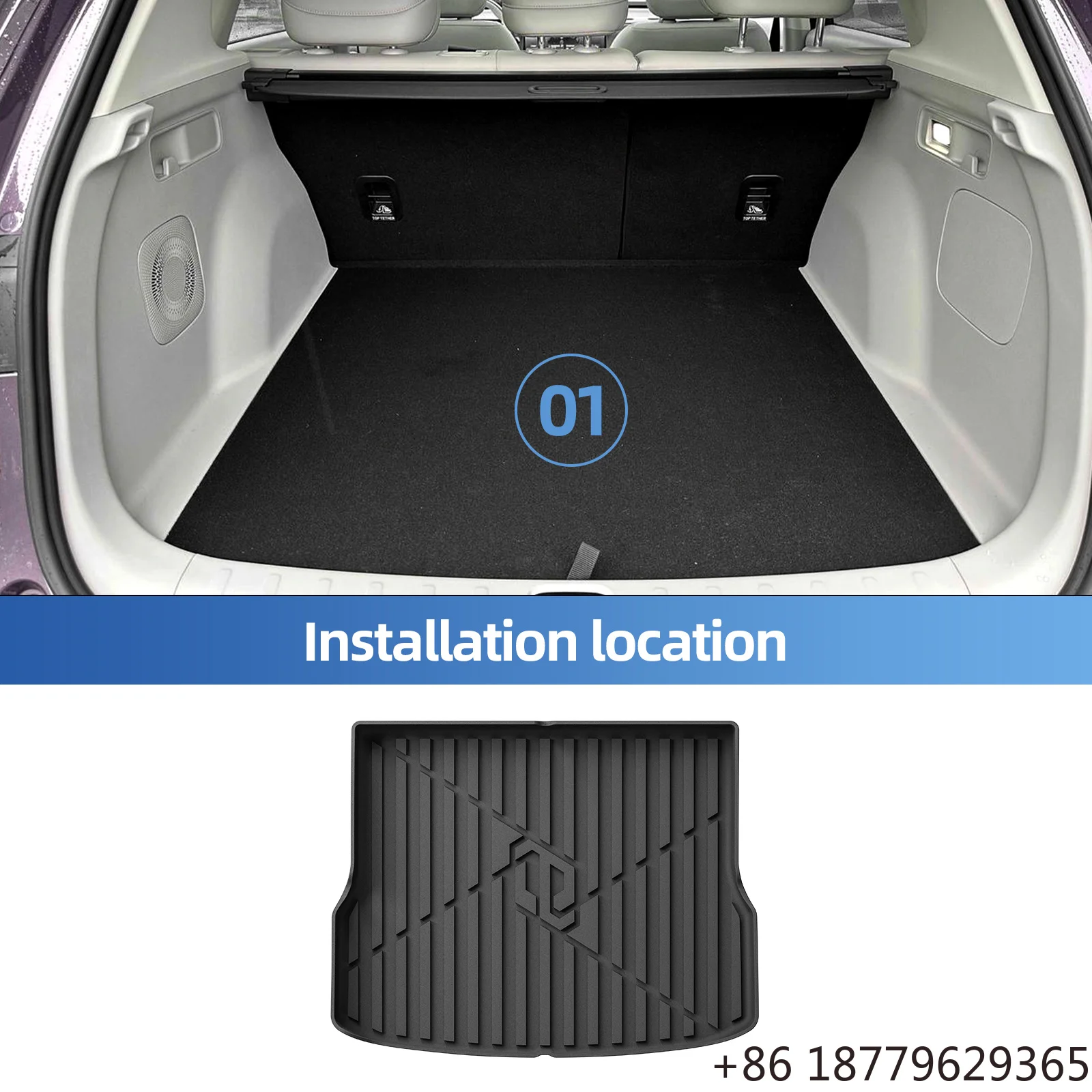 TPE 3D Waterproof Car Floor Mats Cargo Liner Trunk Pad SUV Fitment 2025-2026