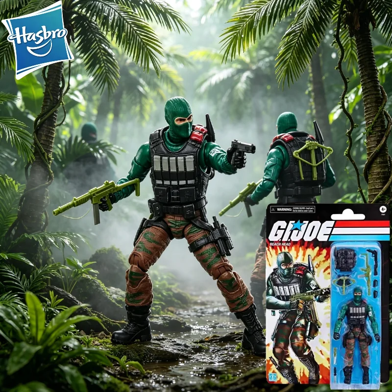 

【IN STOCK】Original Hasbro G.I. Joe GI Joe Classfied Series Retro Cardback Cobra Beach Head Action Figure Collection Toys Model