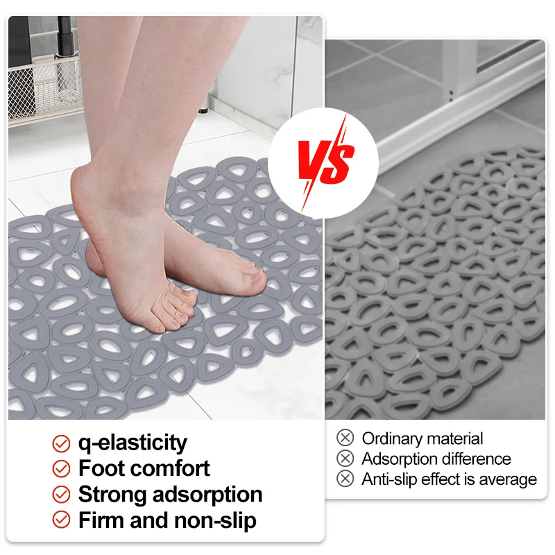 PVC floor empty oval water drop bathroom anti-slip mat shower room bathtub bath anti-slip mat