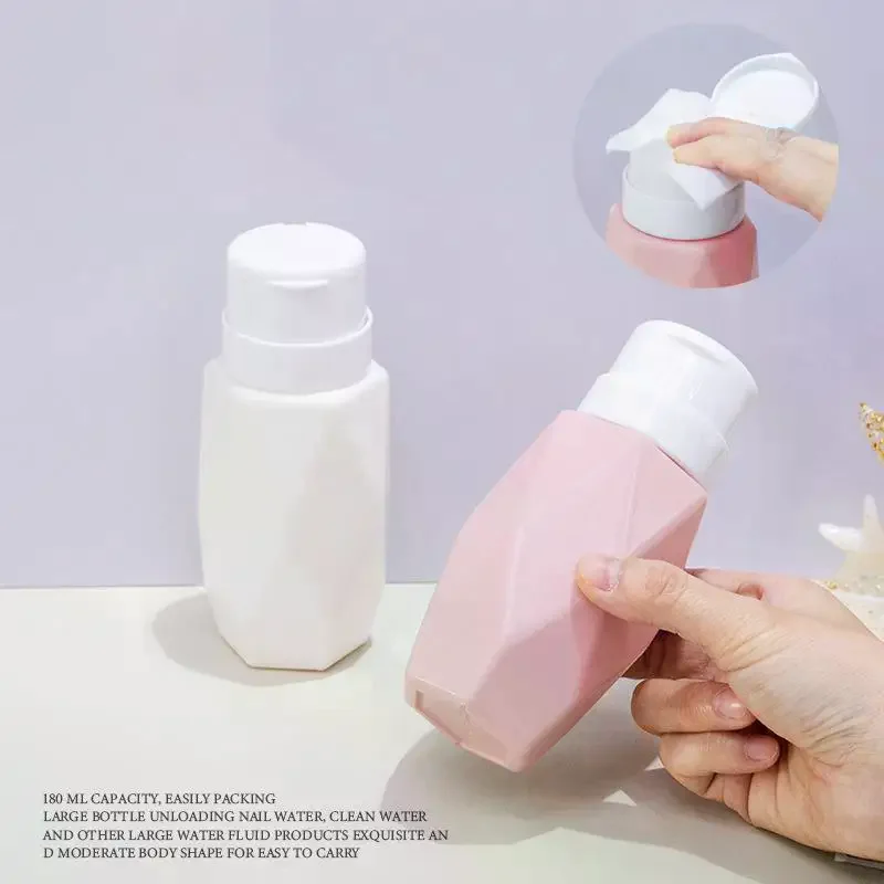 زجاجة ضغط طلاء الأظافر، مزيل مياه التنظيف، قفل دوار، زجاجة ضغط قابلة لإعادة الاستخدام، زجاجة فارغة، منظف محمول لصالونات الأظافر #3