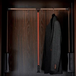 Wardrobe lifting Clothes hanger 540-690mm/690-920mm/920-1240mm width Adjustable double hydraulic buffer pull-down Clothes pole