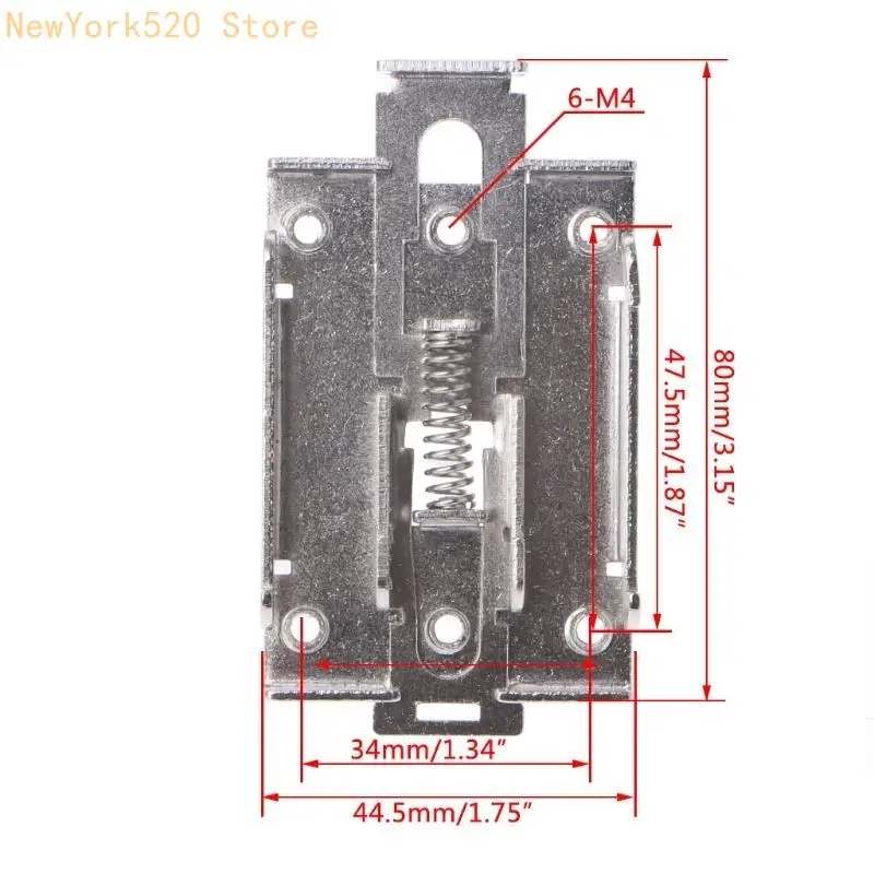 3 Pcs Single Phase SSR 35mm DIN Fixed Clip Clamp for w./ N84C