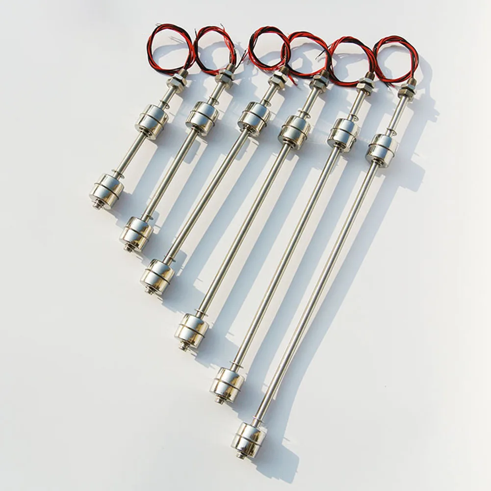 1pc Sensore di livello dell'acqua Interruttore a galleggiante a doppia sfera in acciaio inossidabile Serbatoio Piscina Apparecchiature elettriche e accessori per forniture