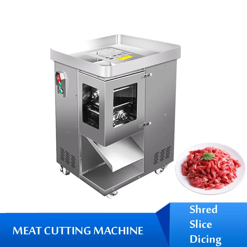 New Meat Cutting Machine 2200W Stainless Steel Fresh Meat Slicer Shredder Machine One Time Molding Of Shredded Meat