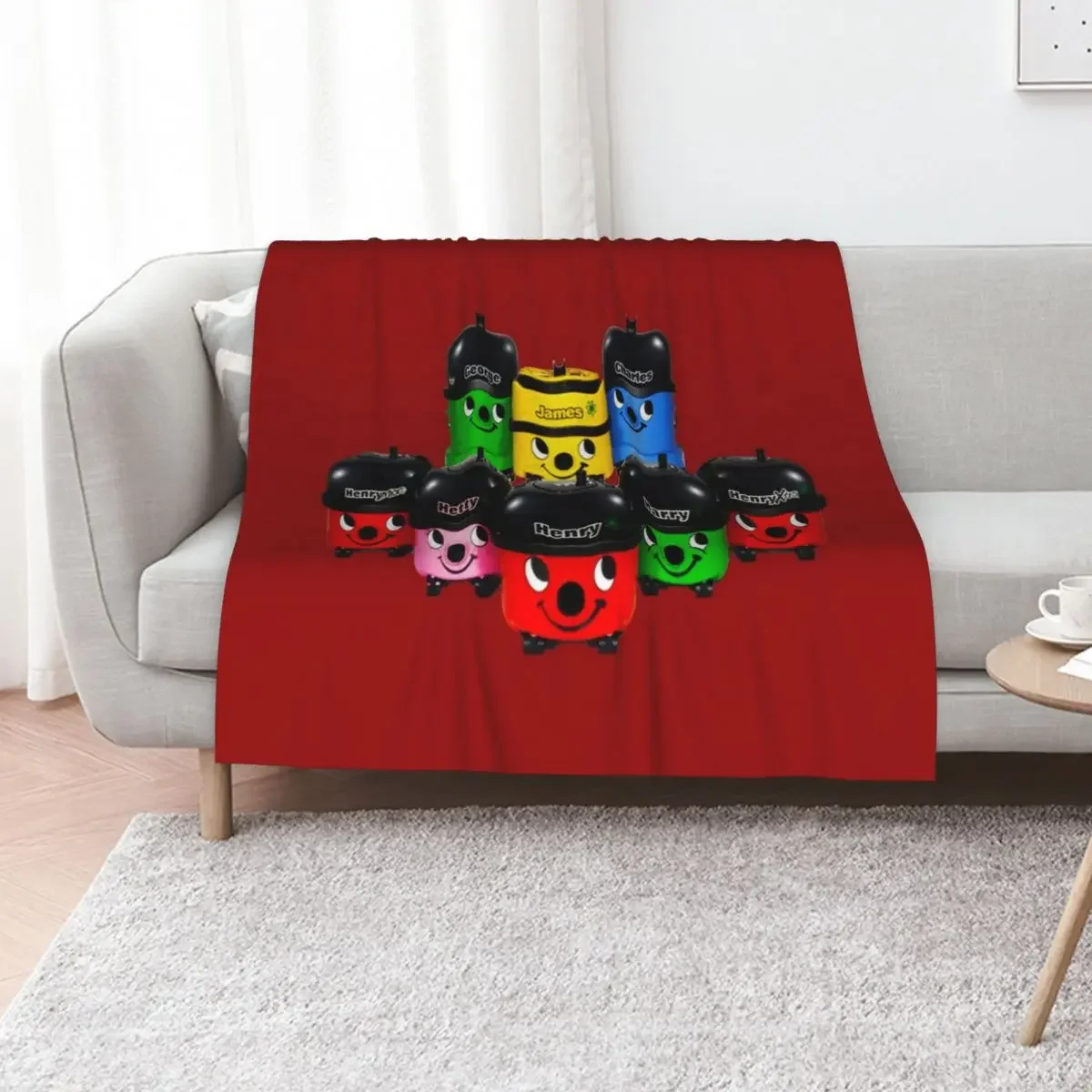 Henry Hoover and Friends Throw Blanket Quilt Winter beds halloween Summer Beddings Blankets