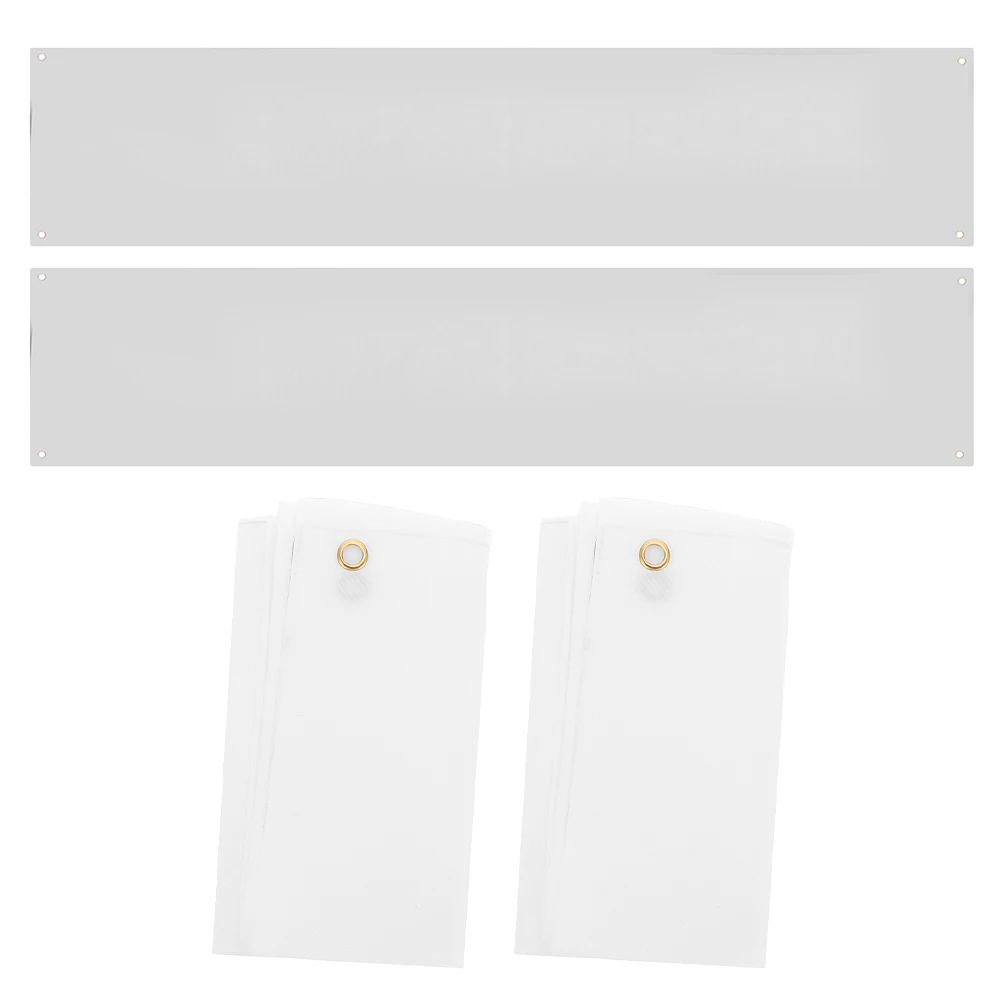 

4 Pcs 2x6 Feet Large Polyester DIY Blank for Party Halloween Sublimation Blank Banner Thanksgiving Indoor Outdoor Decor