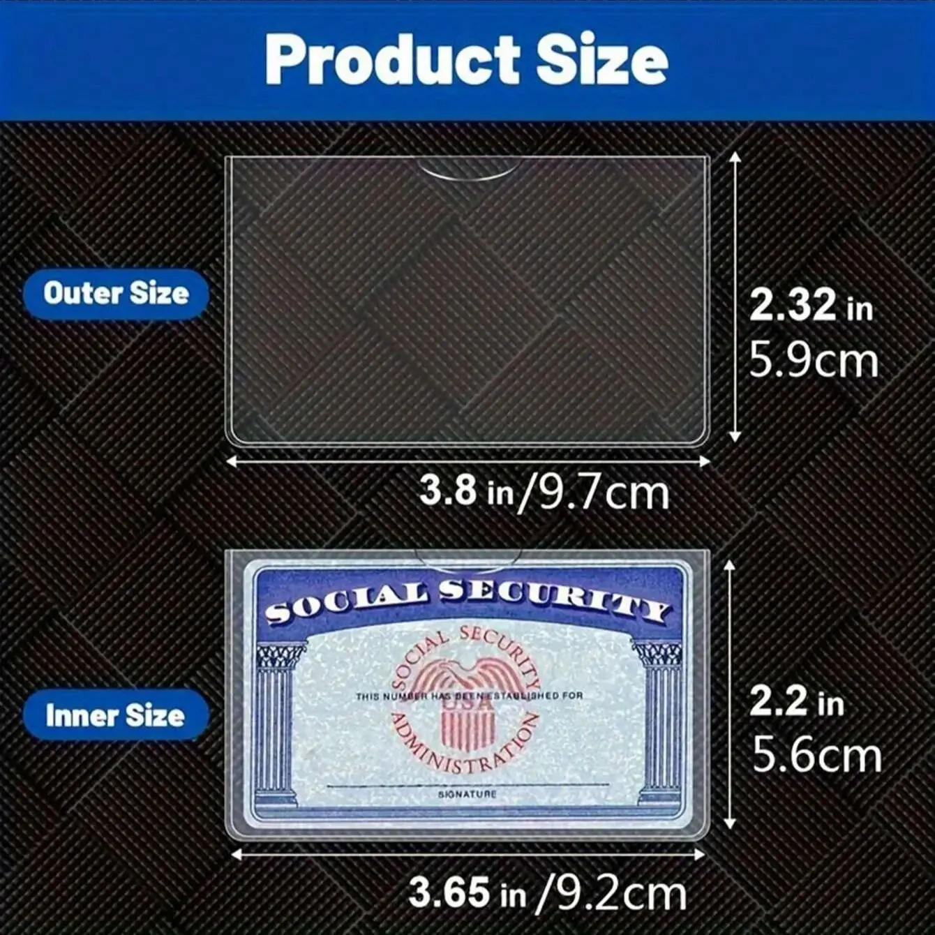 5/10/20 قطعة مقاوم للماء بولي كلوريد الفينيل بطاقة حامي الأكمام لينة واضحة أغطية حماية للأمن الاجتماعي التأمين الطبي بطاقات الائتمان #6