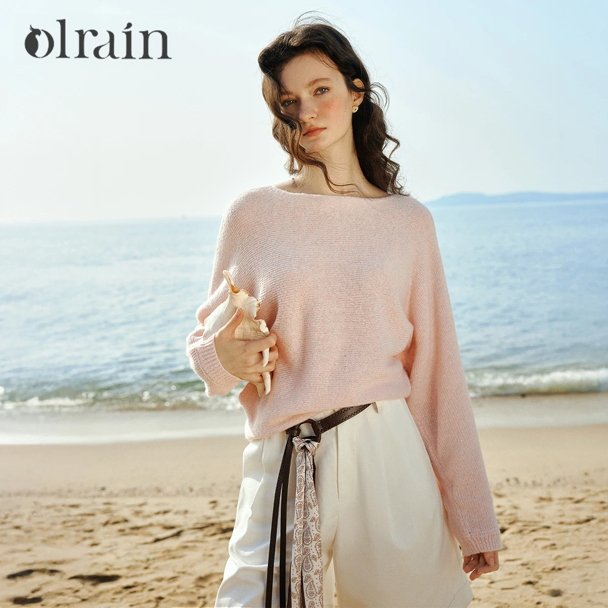 

OLrain Women's Spring Knitted Sweater 2026 Lazy Casual New Long Sleeve Knitted Tops Wool Jumper Ladies Clothes O58CZ002910