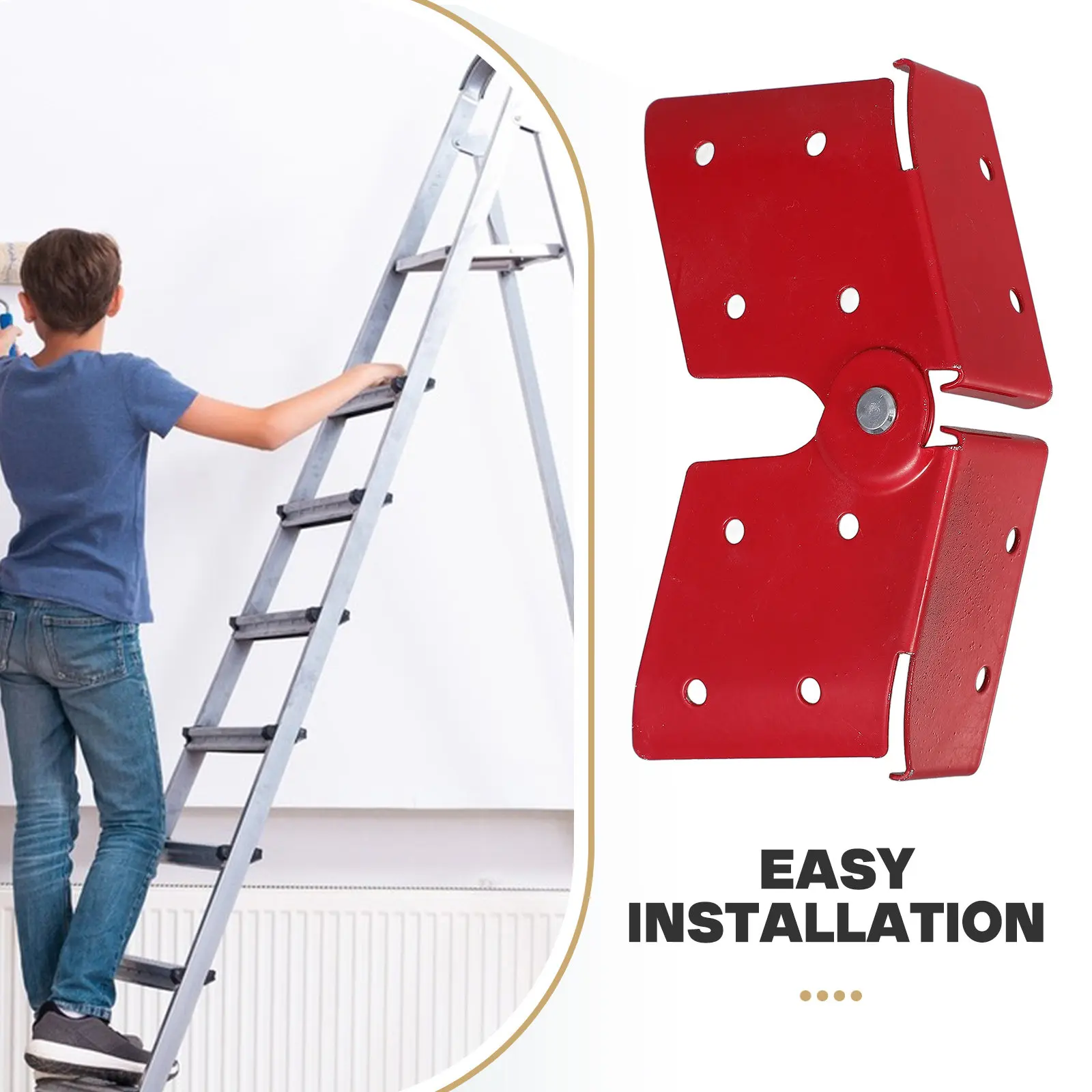 Aluminum Reinforced Ladder Hinge Heavy Duty Foldable Design Stable Secure Support for Household Photography Ladder