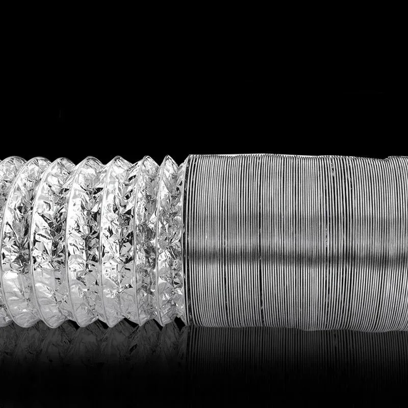 80-200 мм вентиляционная труба, алюминиевый вентиляционный шланг для ванной комнаты, кухни, вентиляционный выхлопной канал, аксессуары для трубок