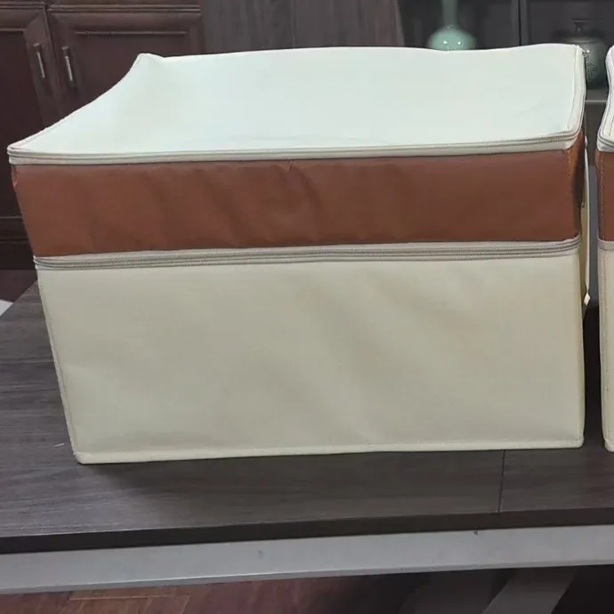 2 Layers Clothing Storage Box Household Finishing Quilt Down Jacket Storage Box Large Capacity Foldable Storage Bag