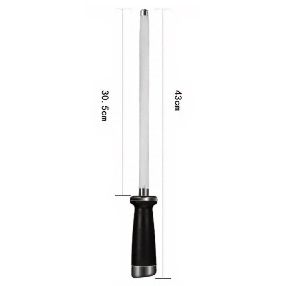 Stainless Steel Rod Sharpening Rod Efficient Sharpening Secure Grip Handle Lightweight Design For Daily Kitchen Use