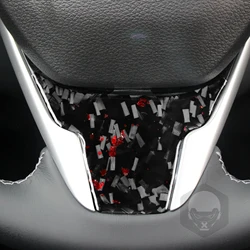 Steering Wheel Decoration Cover Trim Sticker Decal for Honda Tenth Generation Civic 2016 2017 2018-2020 Car Interior Accessories